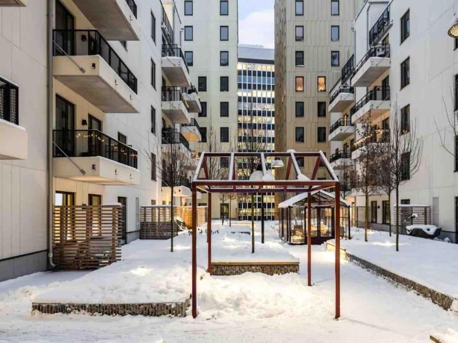 Modern Elegance I Hagastaden Lejlighed Stockholm Eksteriør billede